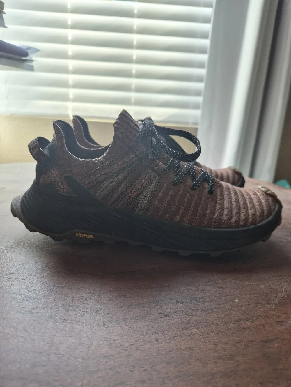 Merrell Women's Rust Brown Knit Trail Running Shoes Size 7